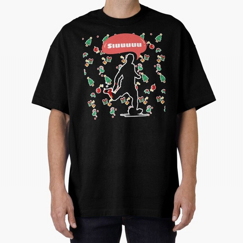 Christmas siuuu CR7 goal Oversized T-Shirt Enjoy FIFA World Cup 2026 Spirit, Celebrating Spain, CR7 and Messi, Soccer Culture, Superstar Moments, National Team Dreams and Competitive Fire; Perfect for People Who Love Argentina, Brazil, France,