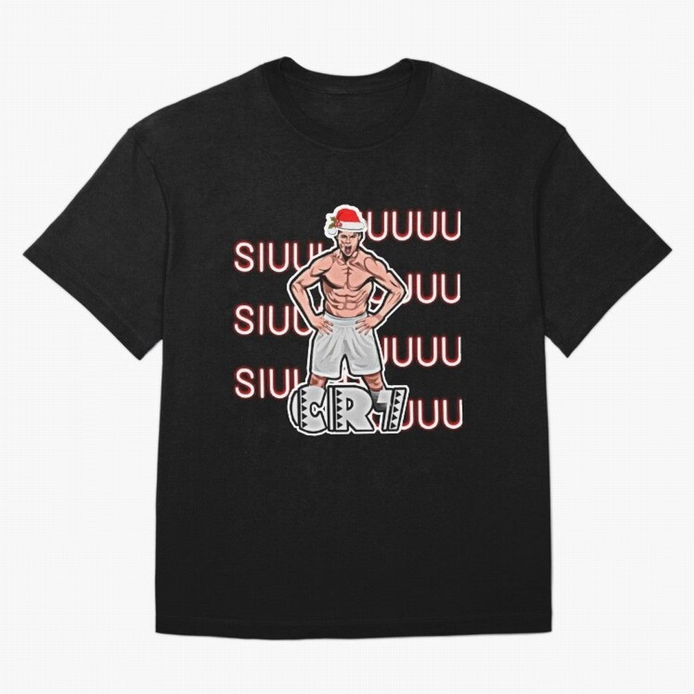 Siuuu cr7 christmas Oversized T-Shirt Build Match Day Hype around FIFA World Cup 2026, CR7, England, France and Netherlands, Stadium Chants, National Pride, Trophy Dreams and Unforgettable Football Memories; Created for Match Day Parties, Soccer