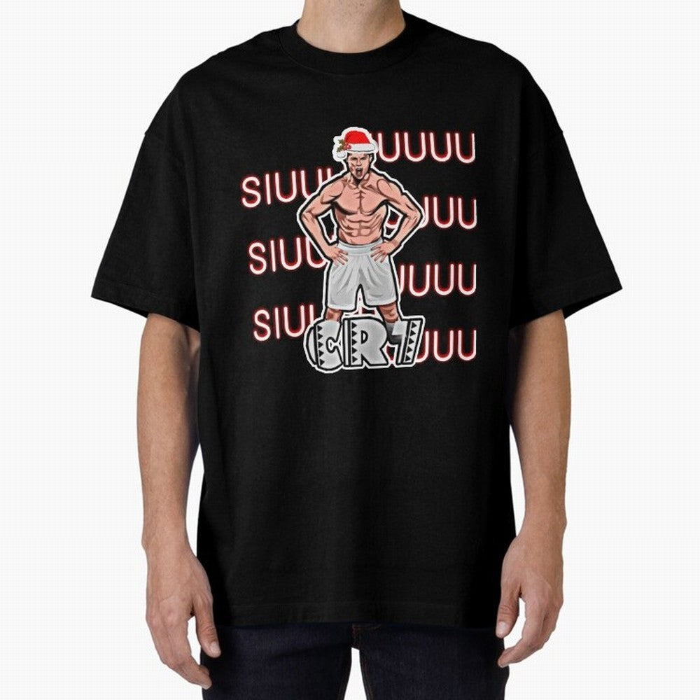 Siuuu cr7 christmas Oversized T-Shirt Build Match Day Hype around FIFA World Cup 2026, CR7, England, France and Netherlands, Stadium Chants, National Pride, Trophy Dreams and Unforgettable Football Memories; Created for Match Day Parties, Soccer