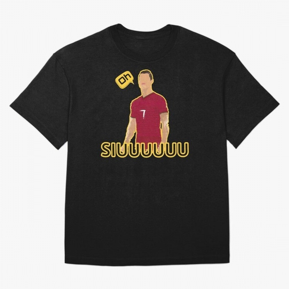 Oh siuuu CR7 funny Oversized T-Shirt Join Supporters Worldwide for Global Football Passion for FIFA World Cup 2026 Group Stage, Celebrating CR7, Argentina, Fan Favorite Moments, National Team Passion, Big Match Drama and Soccer History; Made for
