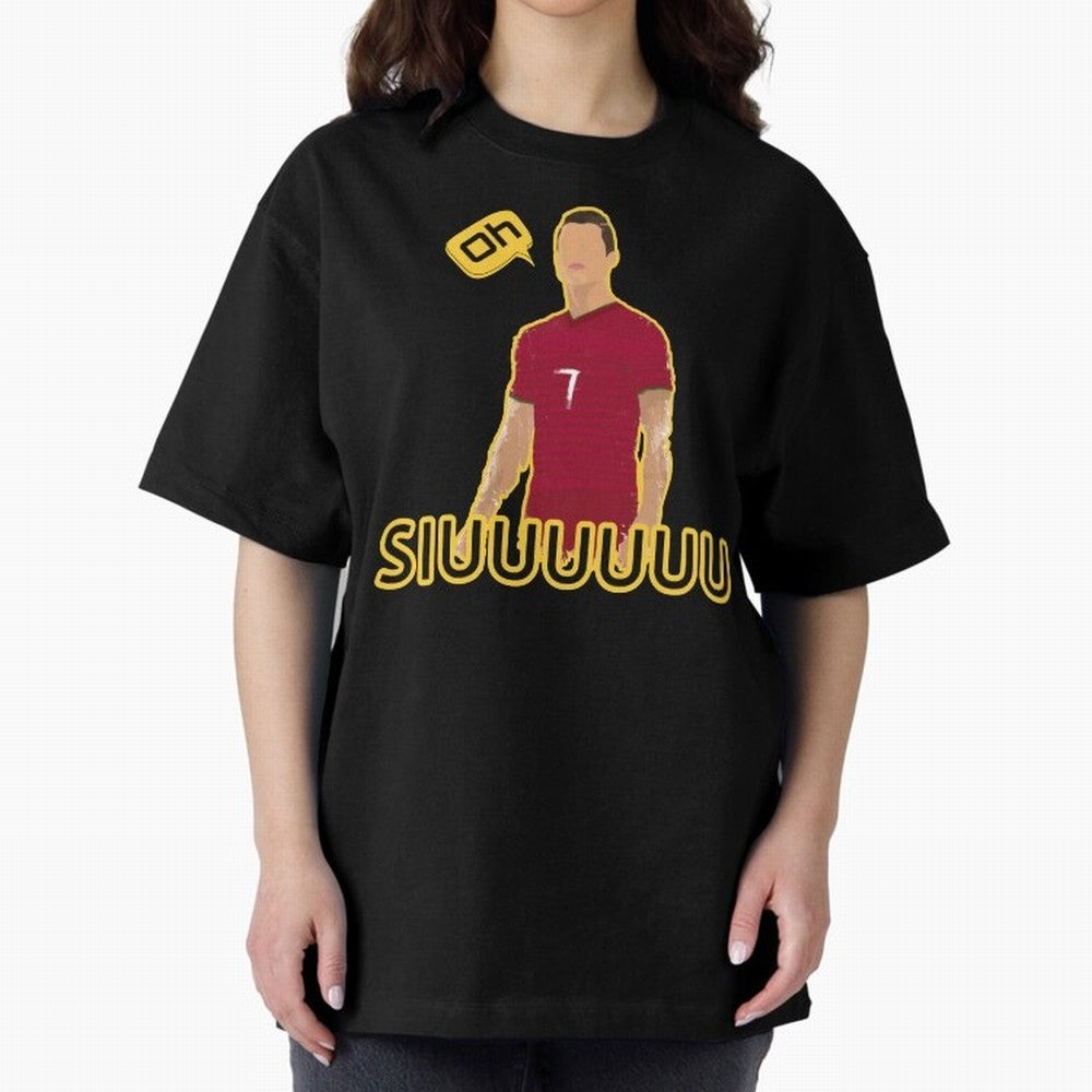 Oh siuuu CR7 funny Oversized T-Shirt Join Supporters Worldwide for Global Football Passion for FIFA World Cup 2026 Group Stage, Celebrating CR7, Argentina, Fan Favorite Moments, National Team Passion, Big Match Drama and Soccer History; Made for