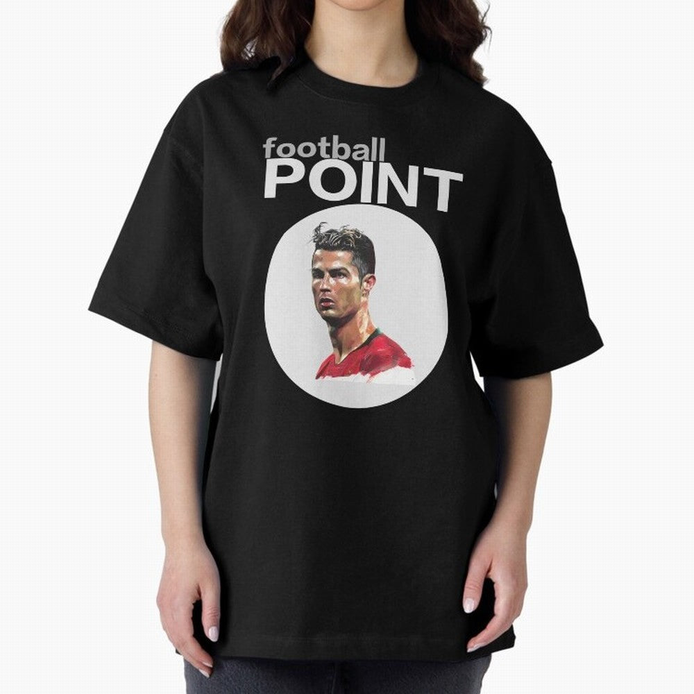 football POINT Oversized T-Shirt Bring Legendary Rivalry Energy to FIFA World Cup 2026 Group Stage for Fans of Neymar, Haaland and Cristiano Ronaldo and France, Bringing Soccer Culture, Superstar Moments, National Team Dreams and Competitive Fire;