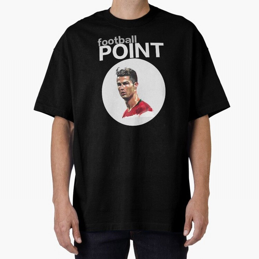 football POINT Oversized T-Shirt Bring Legendary Rivalry Energy to FIFA World Cup 2026 Group Stage for Fans of Neymar, Haaland and Cristiano Ronaldo and France, Bringing Soccer Culture, Superstar Moments, National Team Dreams and Competitive Fire;