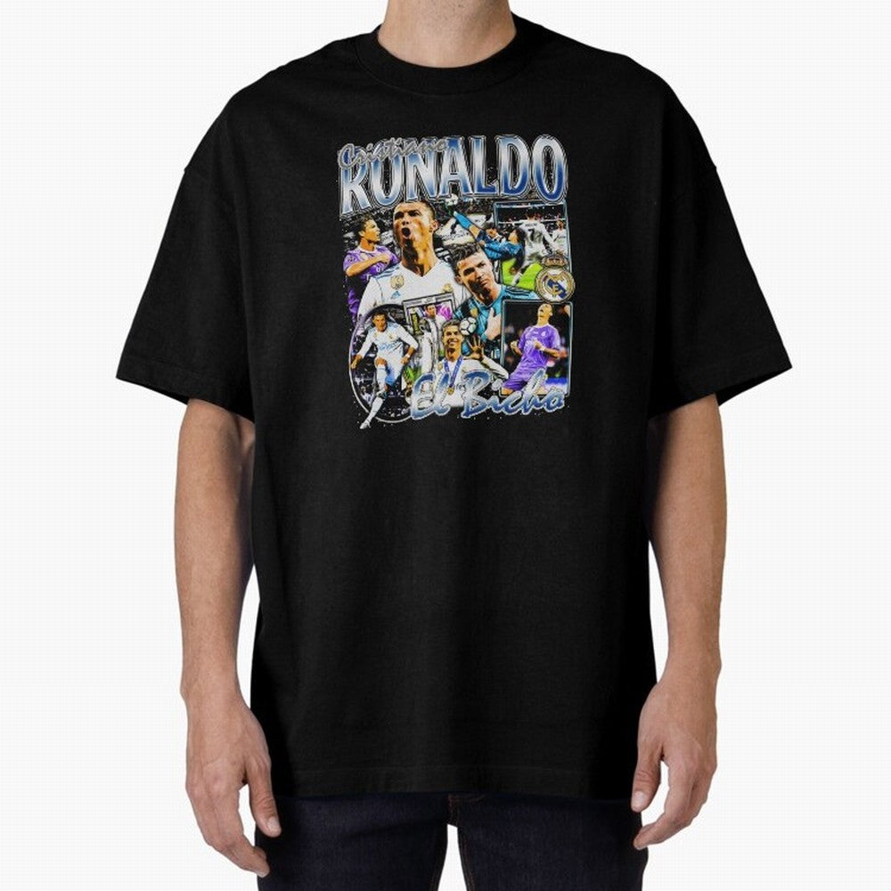 Cristiano Ronaldo El Bicho Oversized T-Shirt Turn Every Weekend Toward Match Day Hype around FIFA World Cup 2026, Cristiano Ronaldo, Netherlands, Football History, Final Match Energy, Crowd Noise and Once in a Lifetime Moments; Ideal for Football