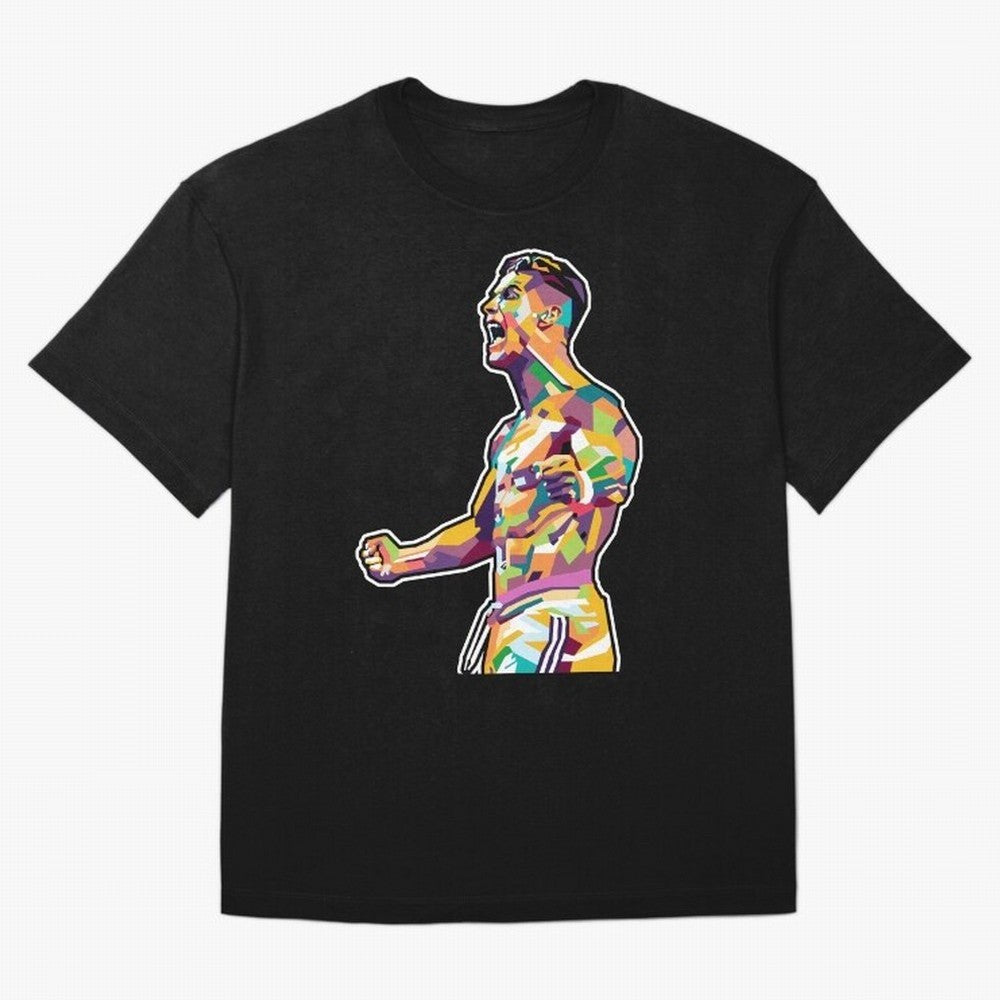 Cr7 Pop Art Oversized T-Shirt Celebrate Fan Favorites in FIFA World Cup 2026 Group Stage for Fans of Cristiano Ronaldo and Argentina and Brazil, Bringing Stadium Chants, National Pride, Trophy Dreams and Unforgettable Football Memories; Made for