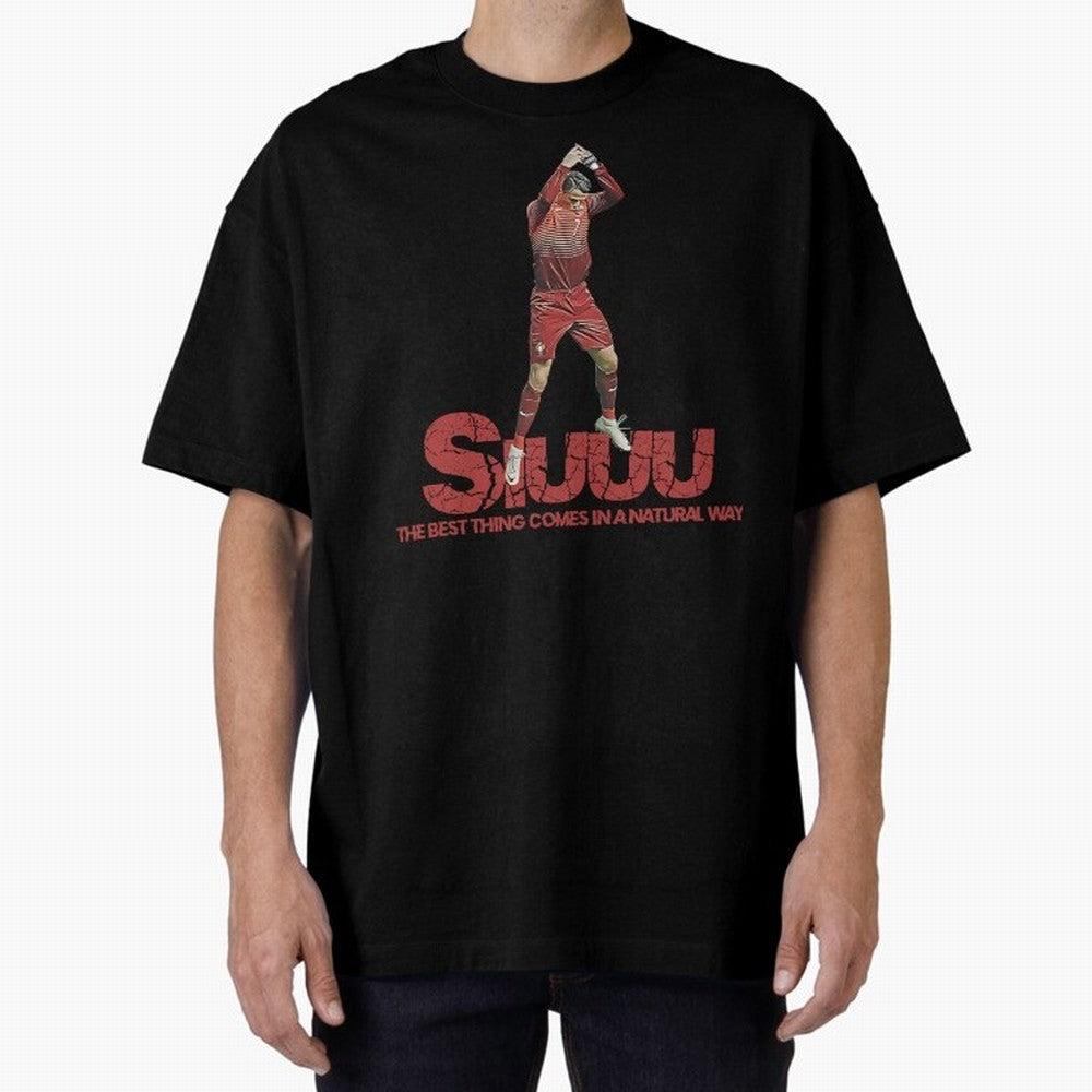 Cr7 Ronaldo Siuuu Oversized T-Shirt Make Every Match About Global Football Passion for FIFA World Cup 2026, Featuring Haaland and Mbappe, Netherlands, Match Day Excitement, Supporter Culture, Golden Goals and Global Football Passion; Ideal for