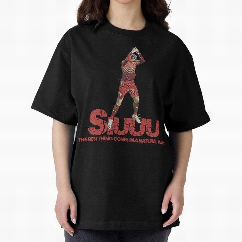 Cr7 Ronaldo Siuuu Oversized T-Shirt Make Every Match About Global Football Passion for FIFA World Cup 2026, Featuring Haaland and Mbappe, Netherlands, Match Day Excitement, Supporter Culture, Golden Goals and Global Football Passion; Ideal for