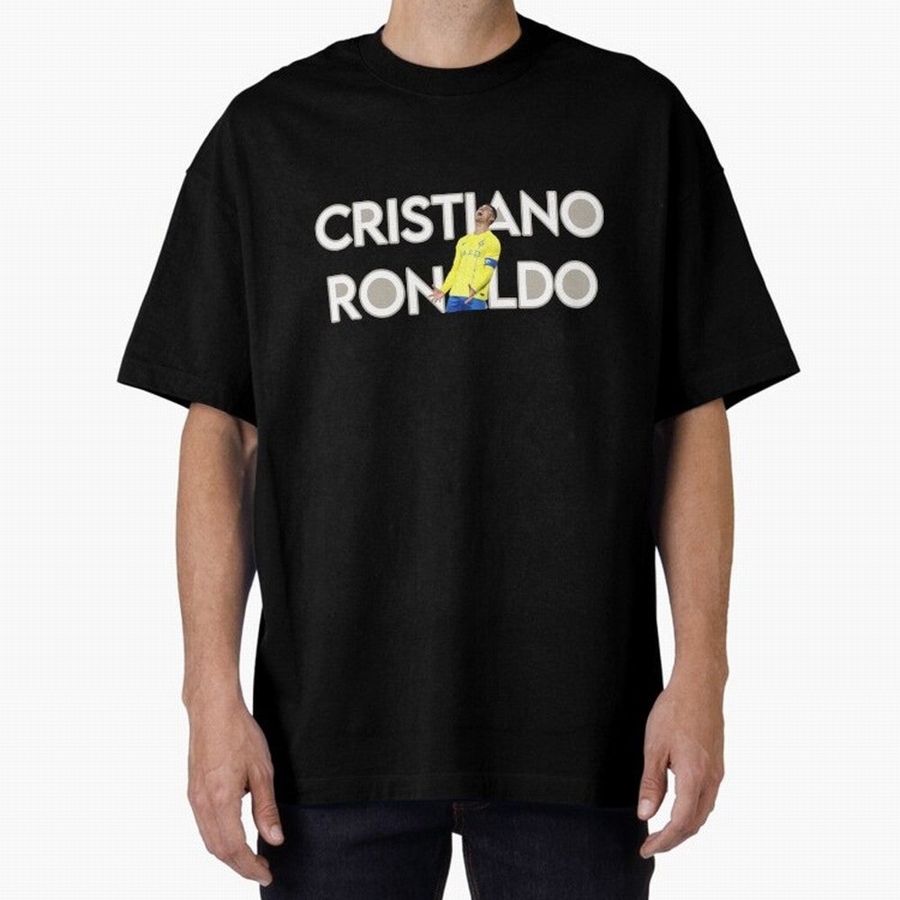 Cristiano Ronaldo Oversized T-Shirt Cheer for FIFA World Cup 2026 Group Stage Capturing Cristiano Ronaldo, Argentina, France and Brazil Energy, Worldwide Fan Energy, Dramatic Goals, Stadium Lights and Championship Celebrations; Perfect for