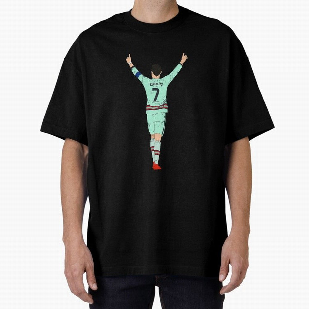 Cristiano Ronaldo Cristiano Ronaldo o Oversized T-Shirt Bring Retro Soccer Energy to Match Day Hype around FIFA World Cup 2026, Haaland, Argentina and Brazil, Game Day Rituals, Football Legends, Country Pride and the Road to the Final; Built for