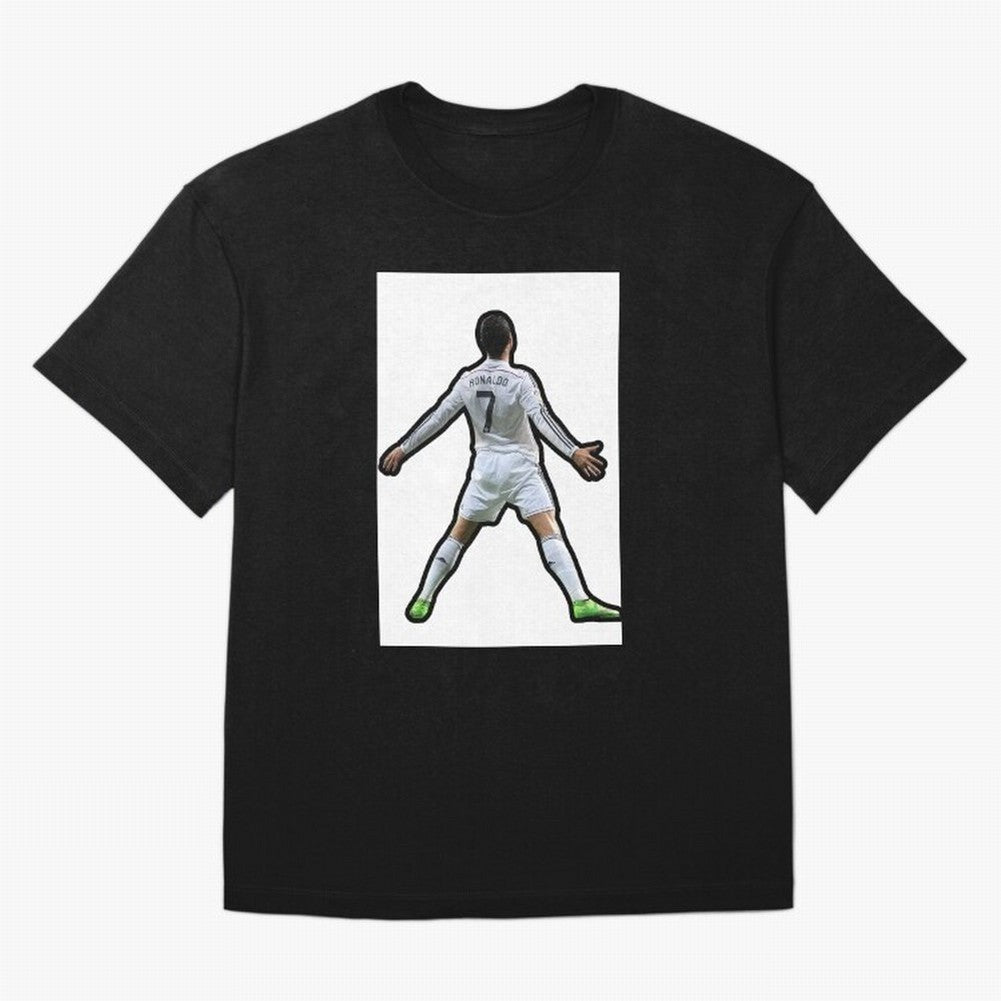 Cristiano Ronaldo Suii Sticker Oversized T-Shirt Elevate Global Football Passion for FIFA World Cup 2026 USA Canada Mexico, with Mbappe, France and Portugal, Classic Soccer Heritage, Championship Pressure, Fan Loyalty and International Pride; Ideal