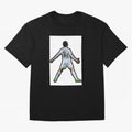 Cristiano Ronaldo Suii Sticker Oversized T-Shirt Elevate Global Football Passion for FIFA World Cup 2026 USA Canada Mexico, with Mbappe, France and Portugal, Classic Soccer Heritage, Championship Pressure, Fan Loyalty and International Pride; Ideal