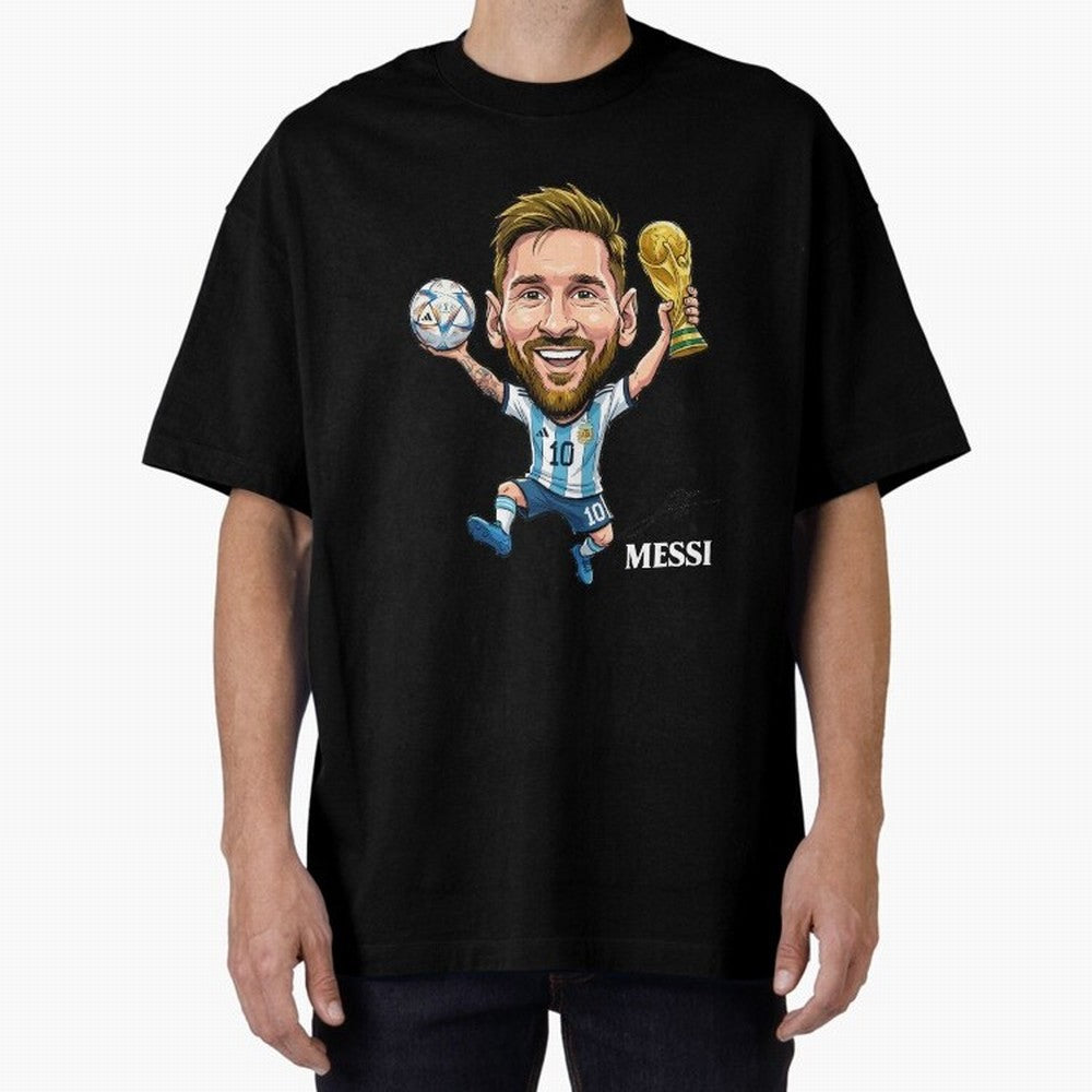Messi Campion Oversized T-Shirt Show Fan Pride Across the FIFA World Cup 2026 USA Canada Mexico Journey through Messi and Cristiano Ronaldo Highlights, England Pride, Global Supporter Spirit, Legendary Goals, National Colors and Tournament
