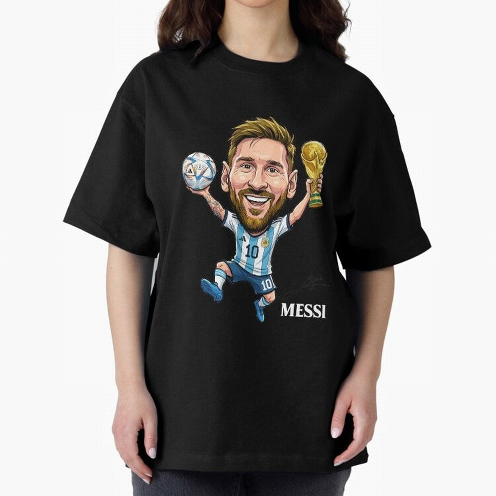 Messi Campion Oversized T-Shirt Show Fan Pride Across the FIFA World Cup 2026 USA Canada Mexico Journey through Messi and Cristiano Ronaldo Highlights, England Pride, Global Supporter Spirit, Legendary Goals, National Colors and Tournament
