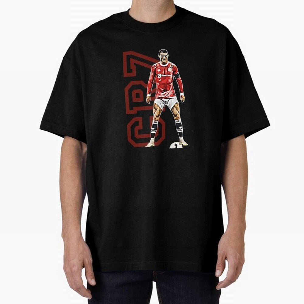 Cr7 Oversized T-Shirt Back Your Heroes with Match Day Hype around FIFA World Cup 2026 USA Canada Mexico, Mbappe, Portugal, Spain and Germany, Global Supporter Spirit, Legendary Goals, National Colors and Tournament Celebration; Great for Watch