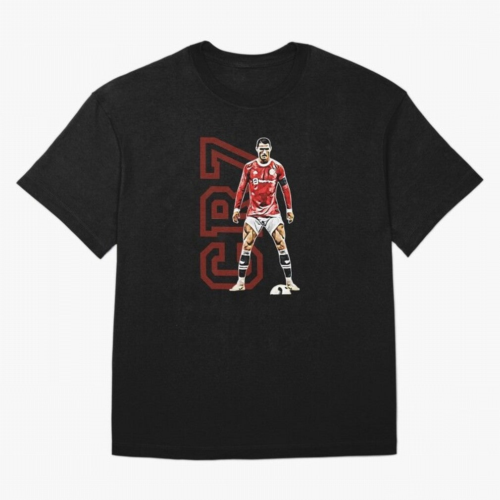 Cr7 Oversized T-Shirt Back Your Heroes with Match Day Hype around FIFA World Cup 2026 USA Canada Mexico, Mbappe, Portugal, Spain and Germany, Global Supporter Spirit, Legendary Goals, National Colors and Tournament Celebration; Great for Watch