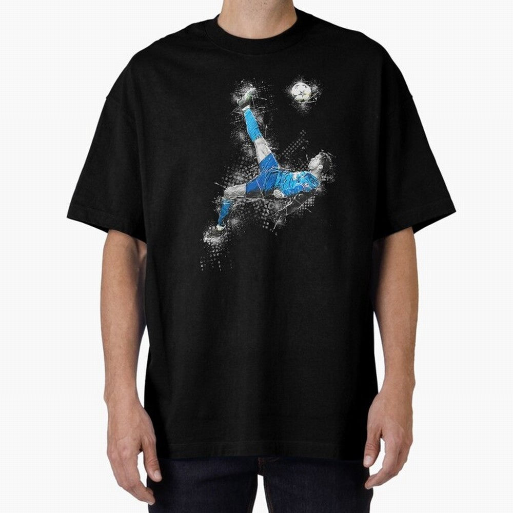 Cristiano Ronaldo Oversized T-Shirt Stand Proud for Match Day Hype around FIFA World Cup 2026, Cristiano Ronaldo, Haaland and CR7, Argentina and Brazil, Global Supporter Spirit, Legendary Goals, National Colors and Tournament Celebration; Made for