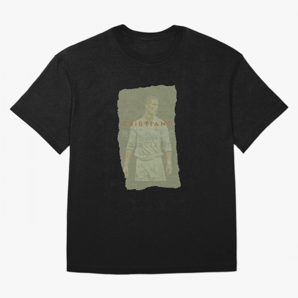 Classic Cristiano Ronaldo Oversized T-Shirt Honor the Football Icons of FIFA World Cup 2026 for Fans of Mbappe and France, Bringing Match Day Excitement, Supporter Culture, Golden Goals and Global Football Passion; Ideal for Fans Who Follow Messi,