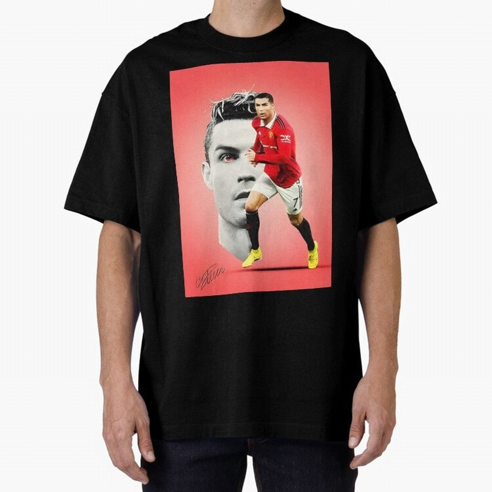 Cr7 Oversized T-Shirt Relive Legendary Nights from Match Day Hype around FIFA World Cup 2026 Group Stage, CR7 and Messi, Spain and Netherlands, Tournament Hype, Historic Matchups, Family Viewing Parties and Global Sports Pride; Built for Supporters