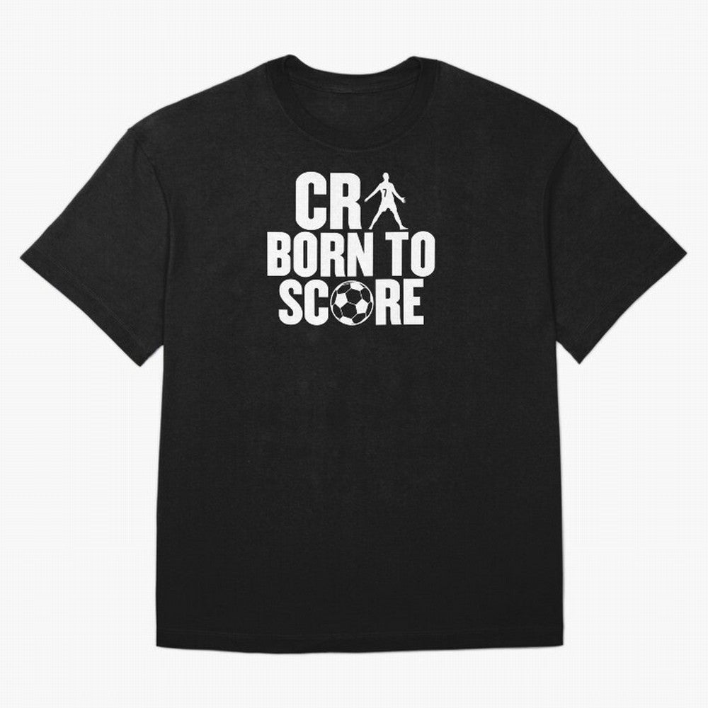 Cr7 Born To Score Oversized T-Shirt Stand with the FIFA World Cup 2026 USA Canada Mexico Journey through Messi Highlights, Argentina and Brazil Pride, Football Festival Excitement, Trophy Ambitions, Country Rivalries and Star Player Buzz; Ideal for