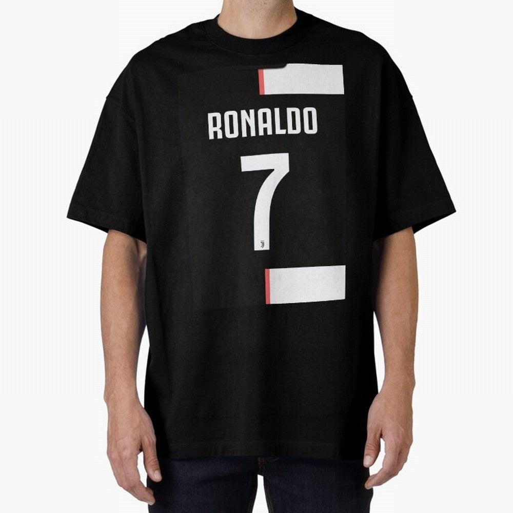 Ronaldo 7 Juventus 19-20 Retro Jersey Oversized T-Shirt Elevate the FIFA World Cup 2026 Journey through Messi and Cristiano Ronaldo Highlights, France and Portugal Pride, Retro Football Energy, Iconic Rivalries, Trophy Chase Drama and Stadium