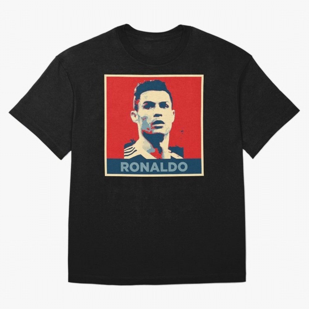 Cristiano Ronaldo Obama Style Oversized T-Shirt Celebrate Every Goal in Global Football Passion for FIFA World Cup 2026 USA Canada Mexico, Inspired by Neymar, Haaland and Cristiano Ronaldo, France, Football History, Final Match Energy, Crowd Noise
