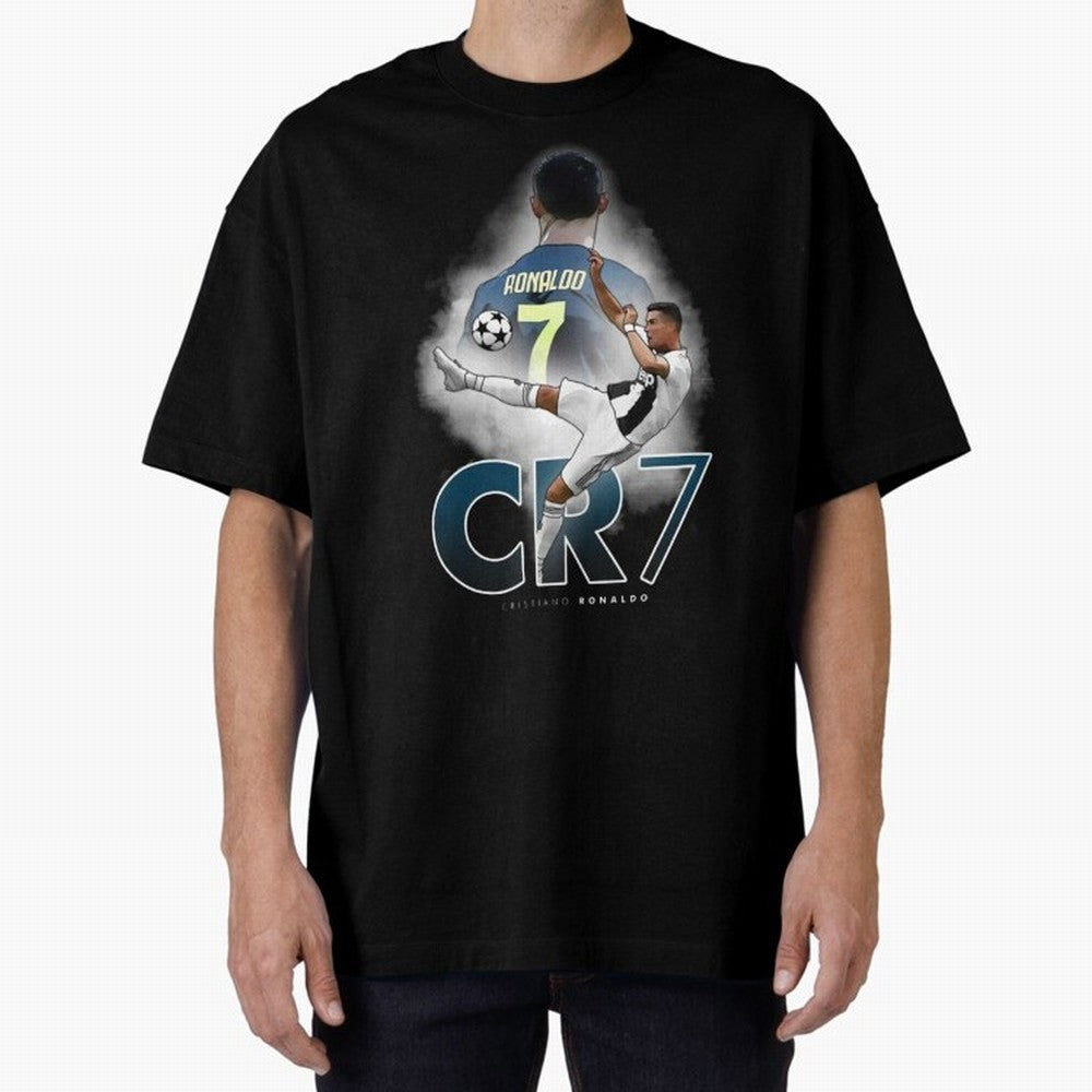 CR7 Oversized T-Shirt Represent the Passion of FIFA World Cup 2026 USA Canada Mexico Spirit, with Argentina, France and Brazil, Messi, Neymar and Mbappe, Supporter Pride, Iconic Celebrations, Legendary Names and Global Match Day Energy; Ideal for