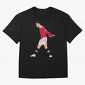 Cristiano Ronaldo Celebration Oversized T-Shirt Honor Football Greatness during Match Day Hype around FIFA World Cup 2026 Group Stage, Cristiano Ronaldo, Argentina, Championship Spirit, Famous Goals, Roaring Crowds and International Football Unity;