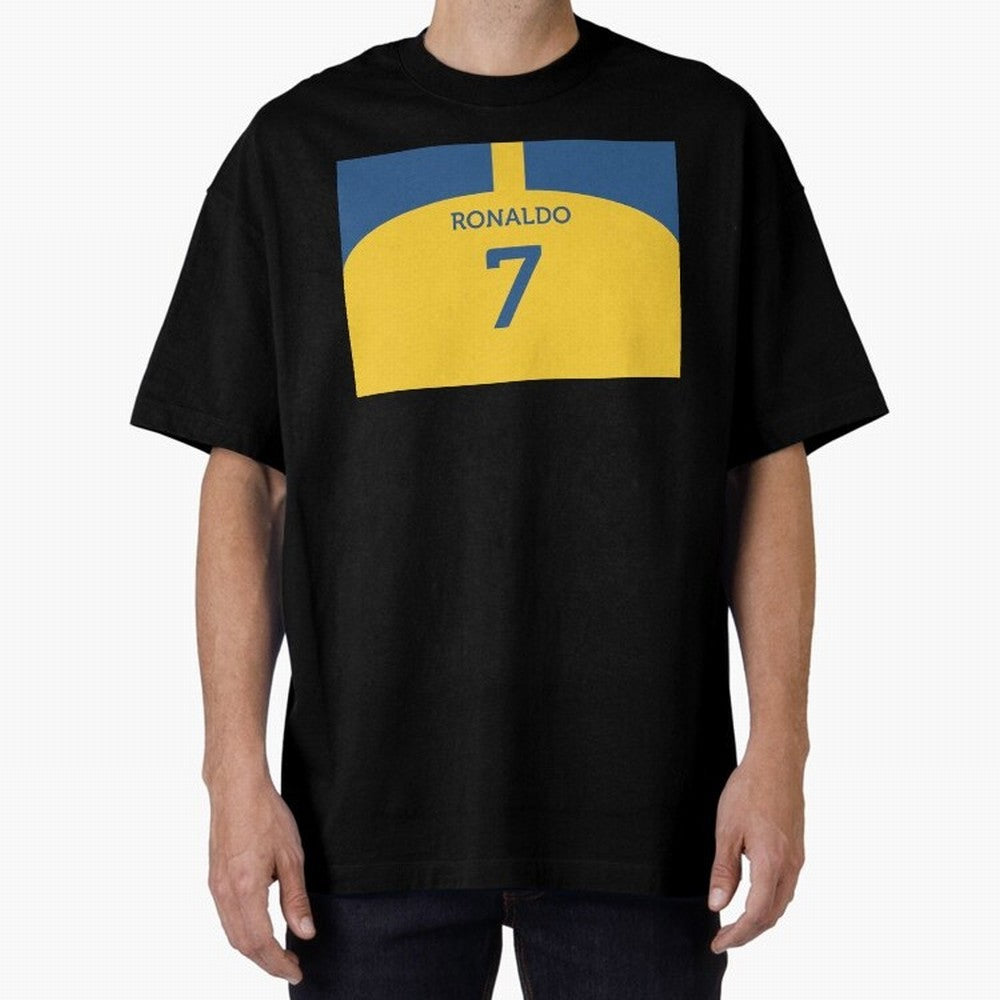 Cristiano Ronaldo Al Nassr Fc Oversized T-Shirt Show Your Stadium Side during the FIFA World Cup 2026 Journey through Haaland and Mbappe Highlights, England, France and Netherlands Pride, Fan Favorite Moments, National Team Passion, Big Match Drama