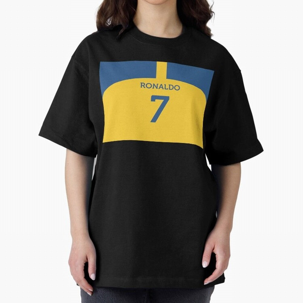 Cristiano Ronaldo Al Nassr Fc Oversized T-Shirt Show Your Stadium Side during the FIFA World Cup 2026 Journey through Haaland and Mbappe Highlights, England, France and Netherlands Pride, Fan Favorite Moments, National Team Passion, Big Match Drama