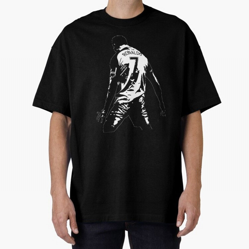 CRISTIANO RONALDO Oversized T-Shirt Stand with FIFA World Cup 2026 Group Stage for Fans of Mbappe and Neymar and Netherlands, Bringing Tournament Hype, Historic Matchups, Family Viewing Parties and Global Sports Pride; Ideal for Football Dads,