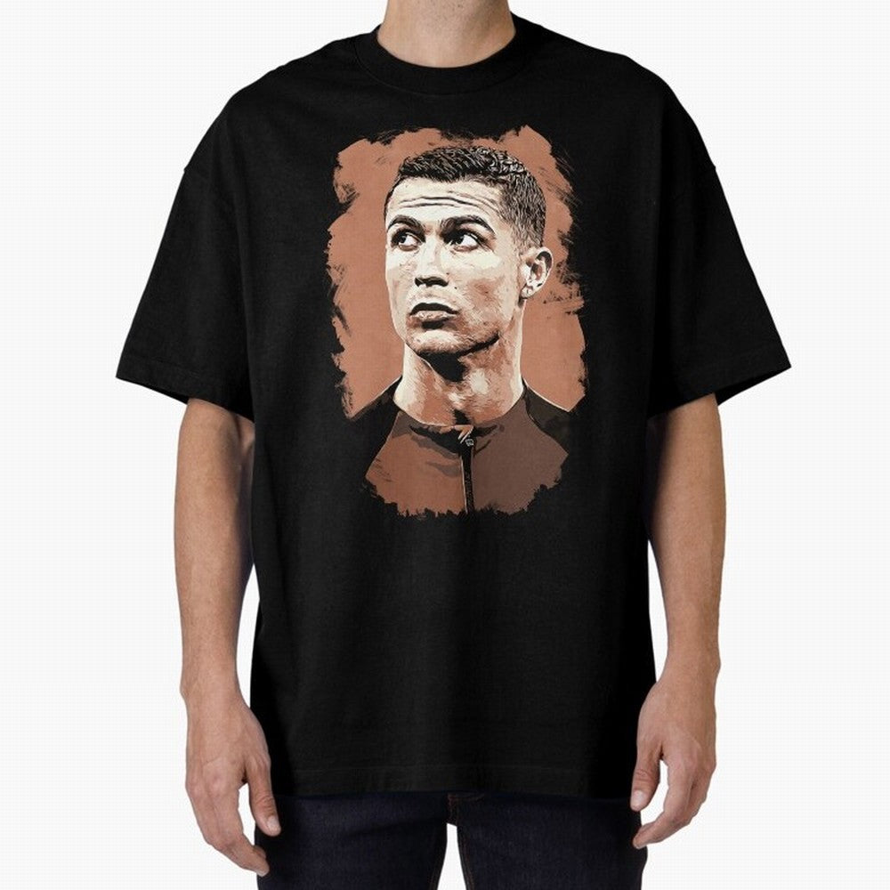 Cristiano Ronaldo Vexel Painting Oversized T-Shirt Treasure the FIFA World Cup 2026 Group Stage Journey through Messi, CR7 and Mbappe Highlights, Argentina Pride, Football History, Final Match Energy, Crowd Noise and Once in a Lifetime Moments;