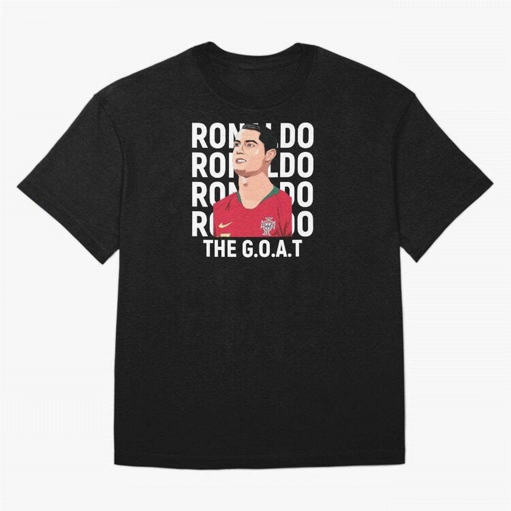 Ronaldo The Goat Oversized T-Shirt Follow the Road to Match Day Hype around FIFA World Cup 2026 USA Canada Mexico, CR7 and Messi, England and Germany, Soccer Culture, Superstar Moments, National Team Dreams and Competitive Fire; Ideal for Football