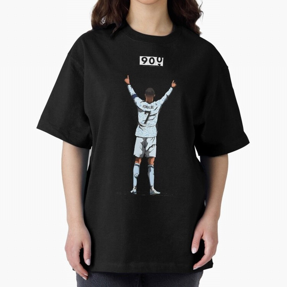 Ronaldo 900 Goals Celebration Iconic Football Design Oversized T-Shirt Celebrate Supporters United by FIFA World Cup 2026 Group Stage Spirit, Celebrating England, France and Netherlands, Neymar, Haaland and Cristiano Ronaldo, Fan Favorite Moments,