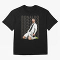 Cristiano Ronaldo | Portugal | Football | GOAT | Juventus Oversized T-Shirt Honor Football Greatness during FIFA World Cup 2026 for Fans of Messi, Neymar and Mbappe and Argentina, France and Brazil, Bringing Vintage Soccer Flavor, Modern Football