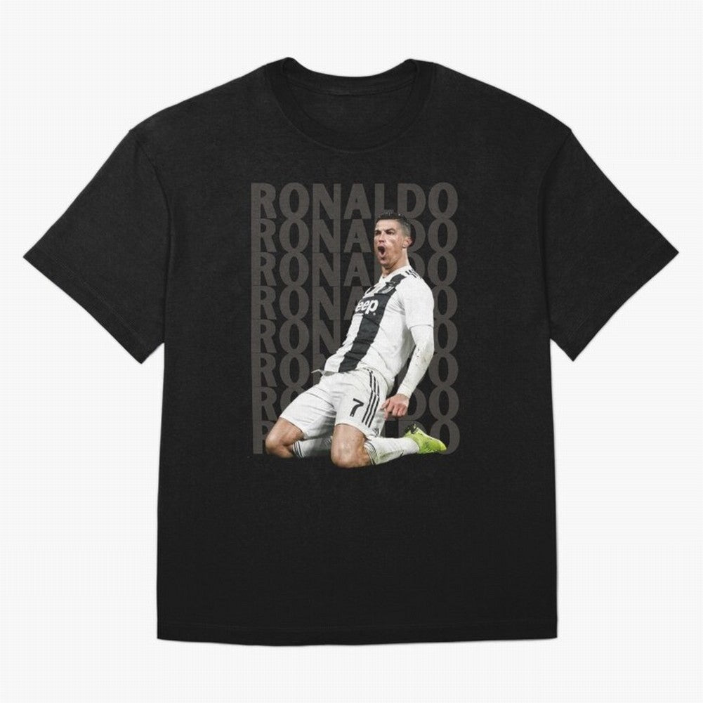 Cristiano Ronaldo | Portugal | Football | GOAT | Juventus Oversized T-Shirt Honor Football Greatness during FIFA World Cup 2026 for Fans of Messi, Neymar and Mbappe and Argentina, France and Brazil, Bringing Vintage Soccer Flavor, Modern Football
