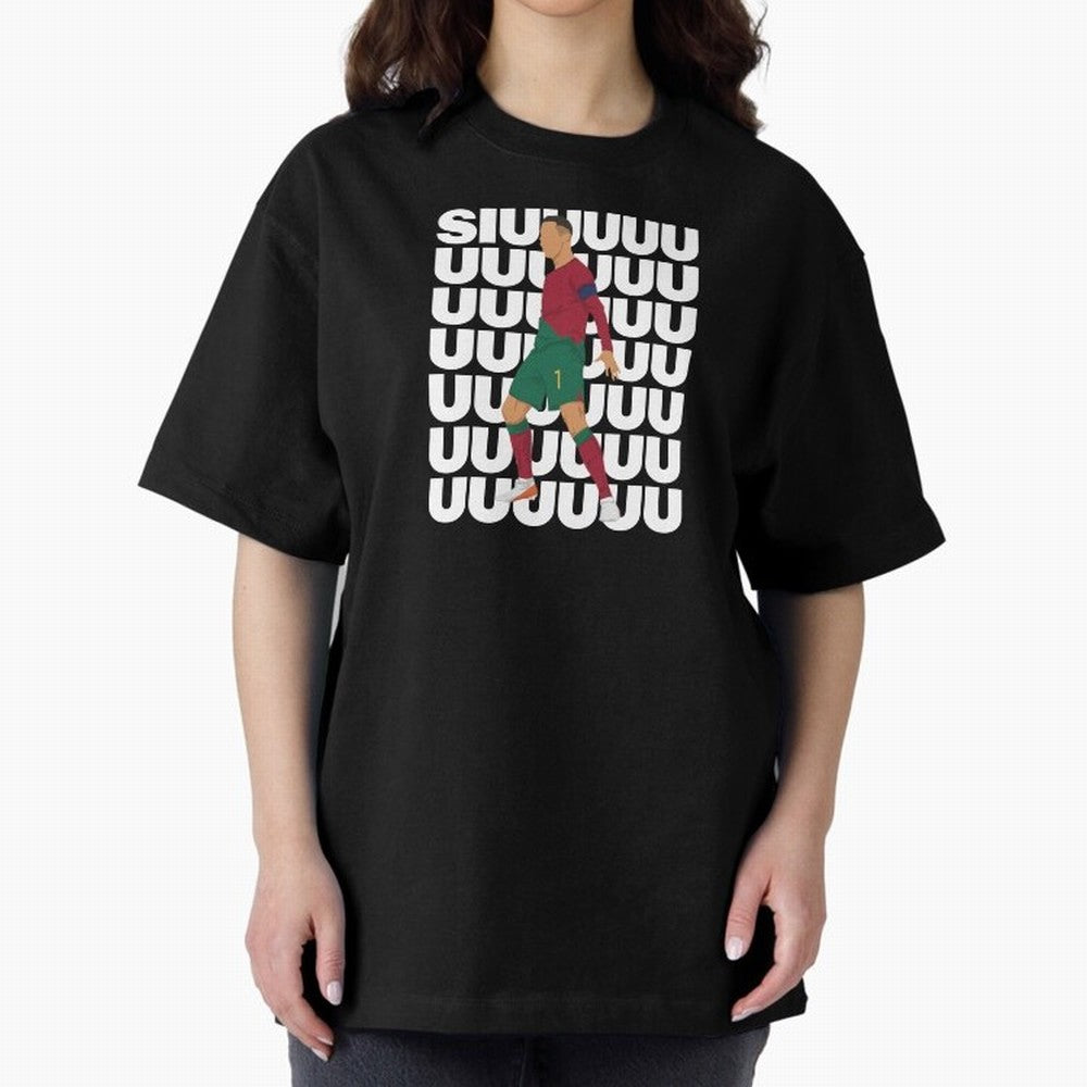 SIUUUUUU! Ronaldo Oversized T-Shirt Make the Season About Global Football Passion for FIFA World Cup 2026 Group Stage, Driven by Cristiano Ronaldo, Netherlands, Championship Spirit, Famous Goals, Roaring Crowds and International Football Unity;