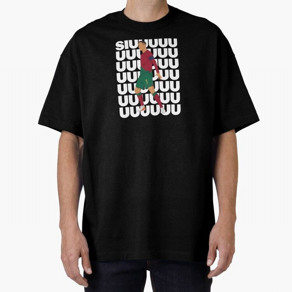 SIUUUUUU! Ronaldo Oversized T-Shirt Make the Season About Global Football Passion for FIFA World Cup 2026 Group Stage, Driven by Cristiano Ronaldo, Netherlands, Championship Spirit, Famous Goals, Roaring Crowds and International Football Unity;