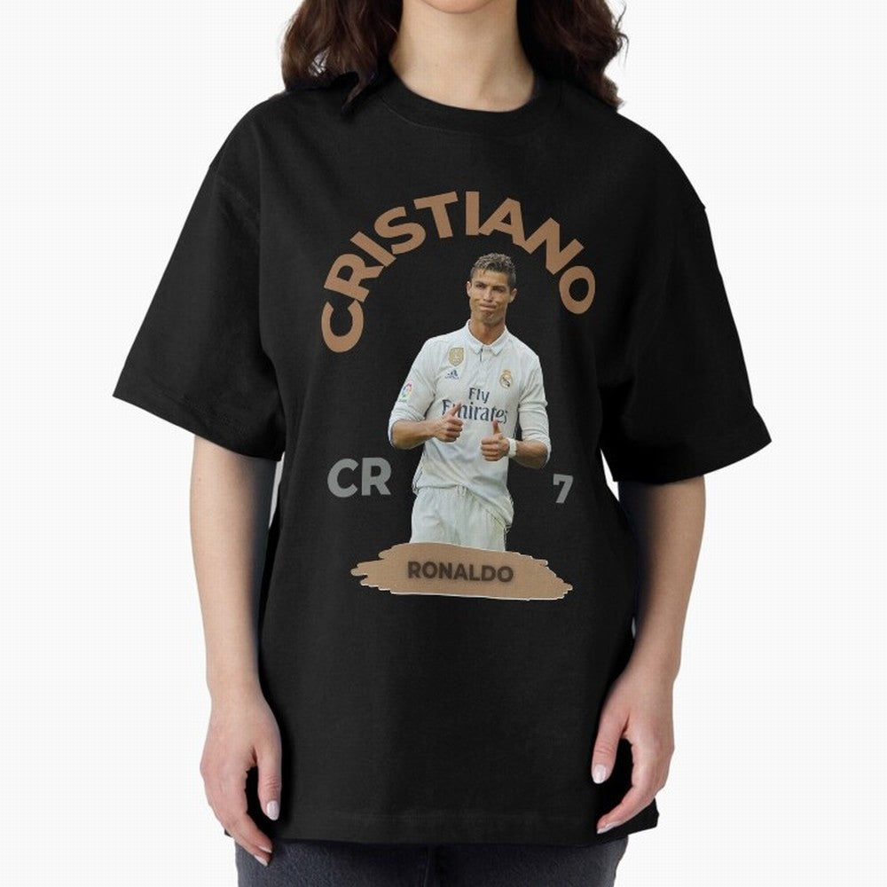 Essential Cristiano Ronaldo Siuuu Oversized T-Shirt Bring Home Global Football Passion for FIFA World Cup 2026 USA Canada Mexico, Inspired by Mbappe, England and Germany, Stadium Memories, Football Loyalty, International Chants and Championship