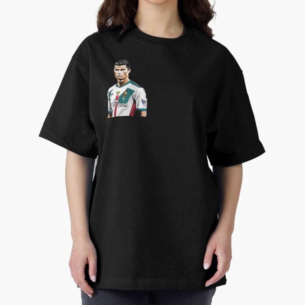 Cristiano Ronaldo Oversized T-Shirt Celebrate Classic Football Spirit in FIFA World Cup 2026 Group Stage Highlighting Neymar, Argentina and Brazil Energy, Football Passion, Legendary Performances, Festival Vibes and Supporter Community; Perfect for