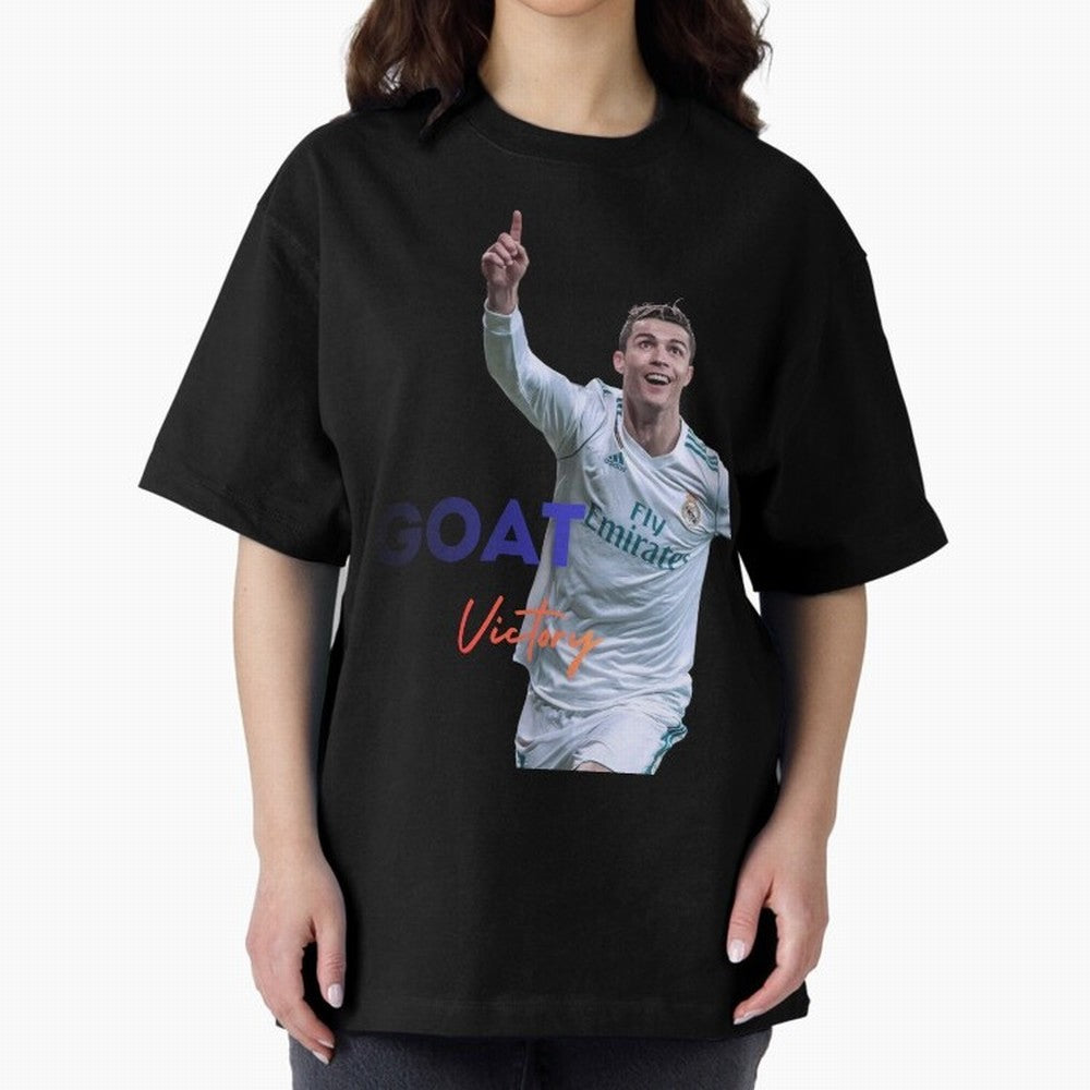 Goat CR7 MIndset Oversized T-Shirt Bring FIFA World Cup 2026 Group Stage Filled with Cristiano Ronaldo, Haaland and CR7, Brazil, Portugal and Argentina Energy, Stadium Memories, Football Loyalty, International Chants and Championship Tradition;