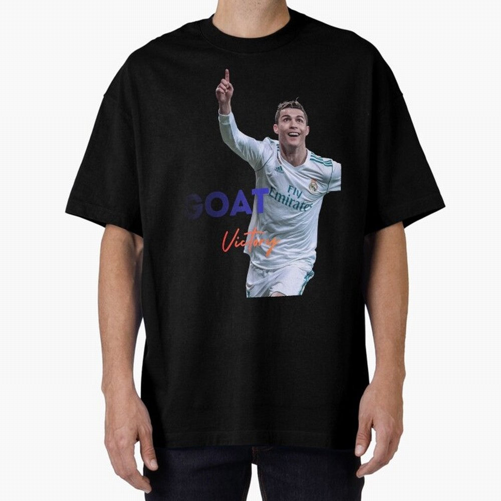 Goat CR7 MIndset Oversized T-Shirt Bring FIFA World Cup 2026 Group Stage Filled with Cristiano Ronaldo, Haaland and CR7, Brazil, Portugal and Argentina Energy, Stadium Memories, Football Loyalty, International Chants and Championship Tradition;