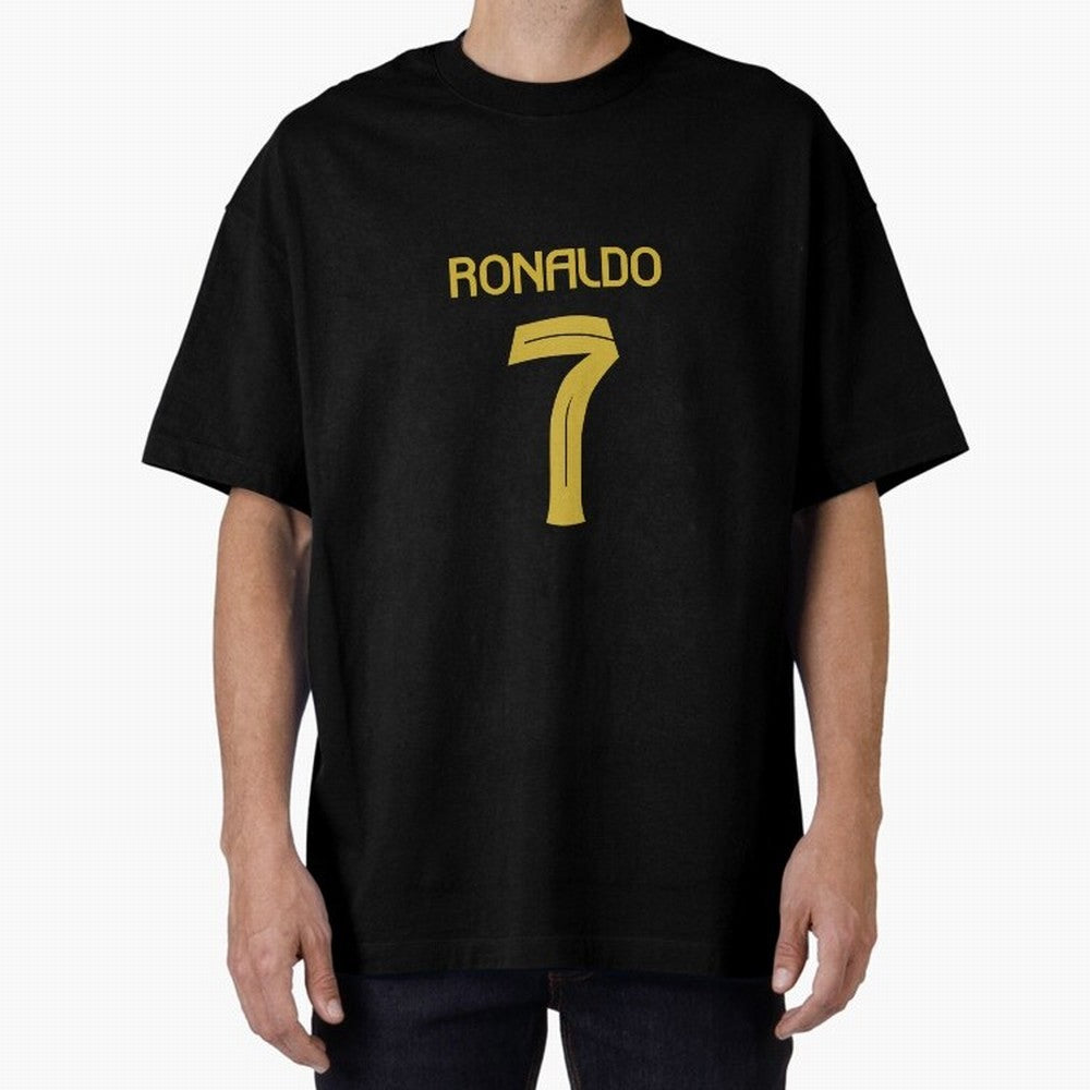 Cristiano Ronaldo 2024 Oversized T-Shirt Support FIFA World Cup 2026 for Fans of Messi and Argentina and Brazil, Bringing Vintage Soccer Flavor, Modern Football Stars, National Flags and Final Night Emotion; Great for Supporters Who Love Legendary