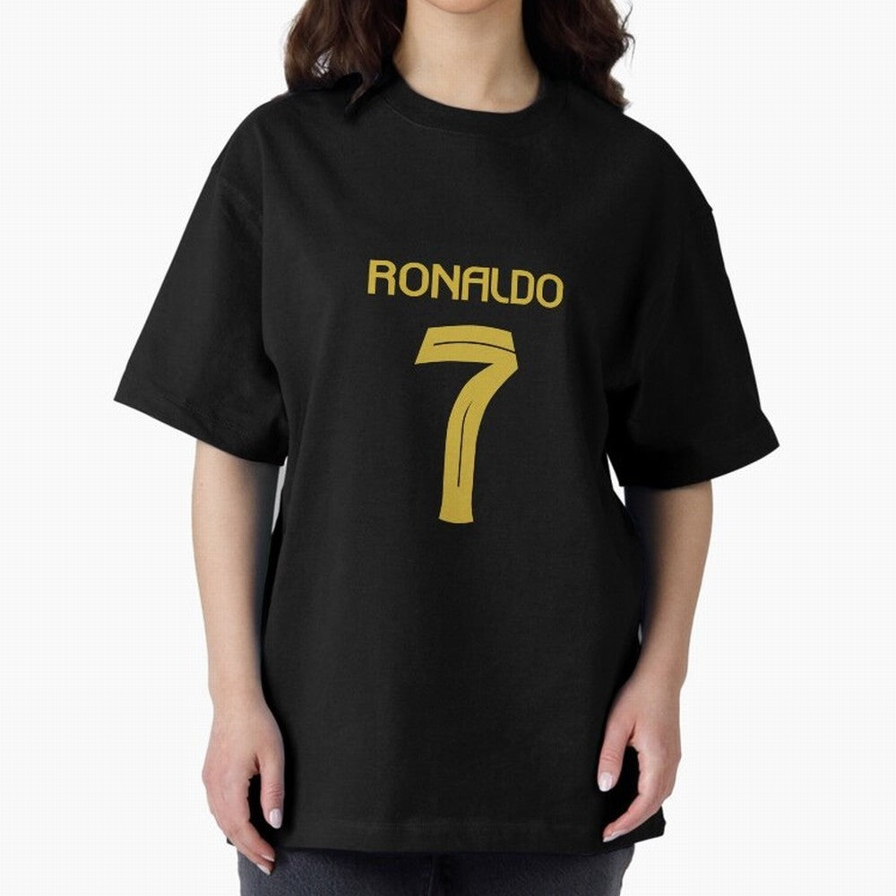 Cristiano Ronaldo 2024 Oversized T-Shirt Support FIFA World Cup 2026 for Fans of Messi and Argentina and Brazil, Bringing Vintage Soccer Flavor, Modern Football Stars, National Flags and Final Night Emotion; Great for Supporters Who Love Legendary