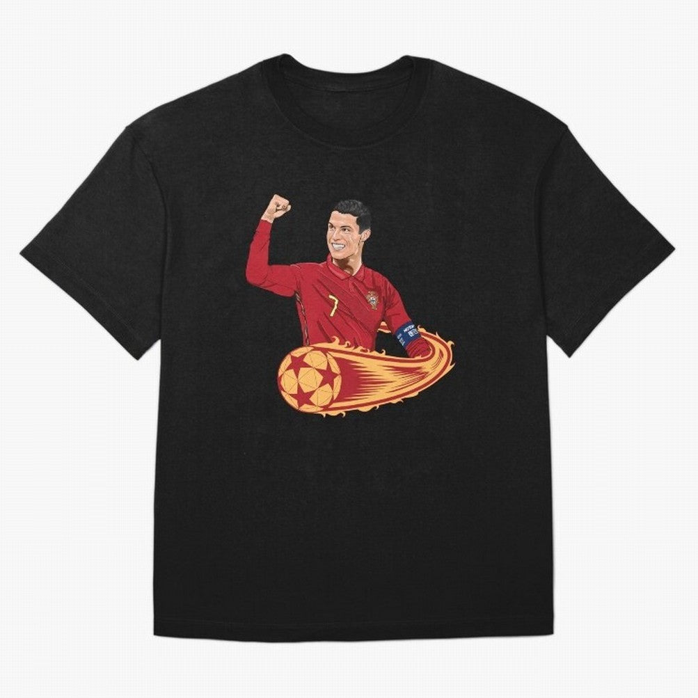 Cristiano Ronaldo drawing Oversized T-Shirt Carry the FIFA World Cup 2026 Journey through Mbappe and Neymar Highlights, Argentina and Brazil Pride, Soccer Culture, Superstar Moments, National Team Dreams and Competitive Fire; Perfect for People Who