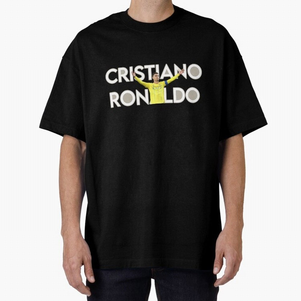 Cristiano Ronaldo Oversized T-Shirt Showcase FIFA World Cup 2026 Group Stage for Fans of CR7 and Messi and France, Bringing Match Day Excitement, Supporter Culture, Golden Goals and Global Football Passion; Ideal for Passionate Fans Who Love