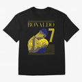 Cristiano Ronaldo Its Yellow Oversized T-Shirt Show Passion for the Stars of FIFA World Cup 2026 USA Canada Mexico Spirit, Connected to Argentina, France and Brazil, Neymar, Haaland and Cristiano Ronaldo, Global Supporter Spirit, Legendary Goals,