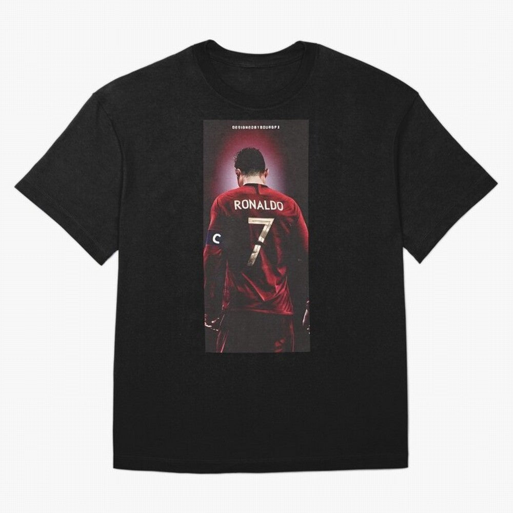 Cristiano Ronaldo Oversized T-Shirt Honor the Football Icons of FIFA World Cup 2026 USA Canada Mexico Spirit, Inspired by Germany, Haaland, Retro Football Energy, Iconic Rivalries, Trophy Chase Drama and Stadium Atmosphere; Created for Match Day
