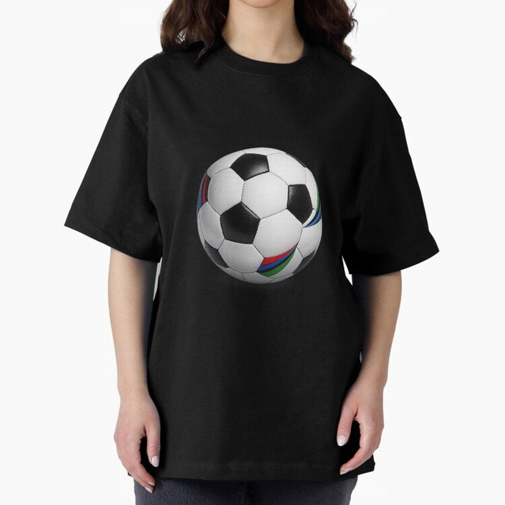 Kick Power Football Design | Classic Soccer Ball Sports Artwork Oversized T-Shirt Experience the Global Stage of FIFA World Cup 2026 USA Canada Mexico for Fans of Messi and Argentina and Brazil, Bringing Goal Celebration Energy, Supporter Heritage,