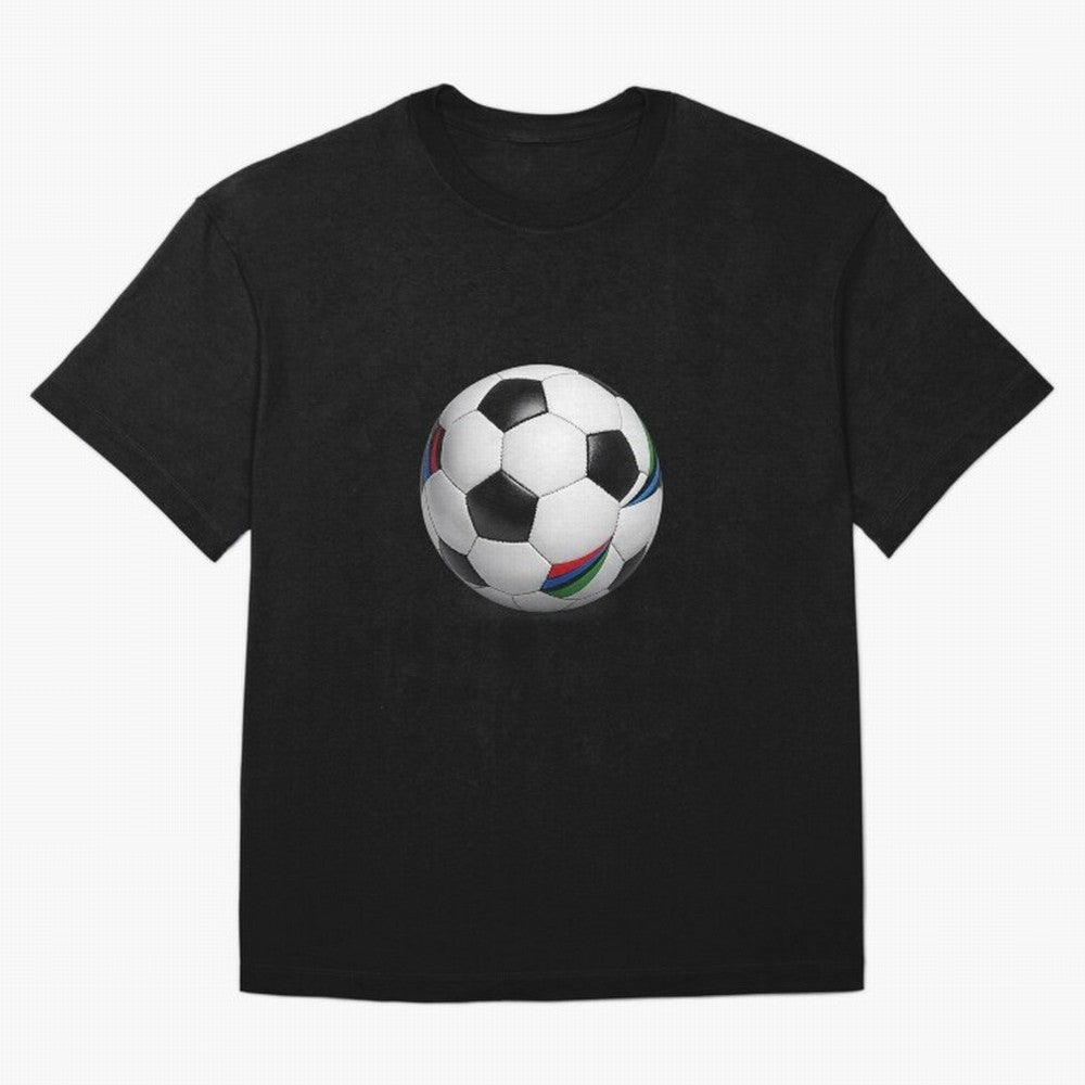 Kick Power Football Design | Classic Soccer Ball Sports Artwork Oversized T-Shirt Experience the Global Stage of FIFA World Cup 2026 USA Canada Mexico for Fans of Messi and Argentina and Brazil, Bringing Goal Celebration Energy, Supporter Heritage,