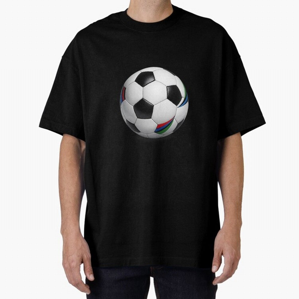 Kick Power Football Design | Classic Soccer Ball Sports Artwork Oversized T-Shirt Experience the Global Stage of FIFA World Cup 2026 USA Canada Mexico for Fans of Messi and Argentina and Brazil, Bringing Goal Celebration Energy, Supporter Heritage,